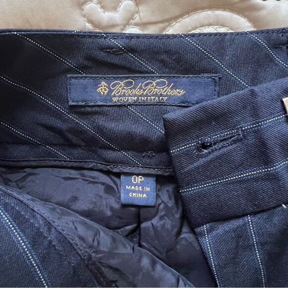 Brooks Brothers Black Pinstripe Trousers - Picture 9 of 10